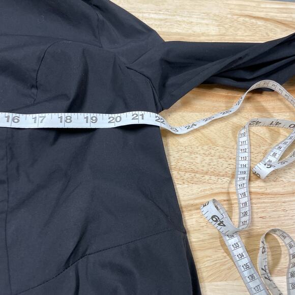 Pari Passu NWOT Poplin Shirtdress Black Side Pockets Size C2 (US 14) NO BELT - Picture 9 of 12